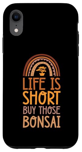 Das Leben ist kurz, kaufen Sie diese Bonsai Bohemian Rainbow Boho-Bonsai Hülle für iPhone XR von Buddhist Zen Garden Outdoor Bonsai Tree Art Merch