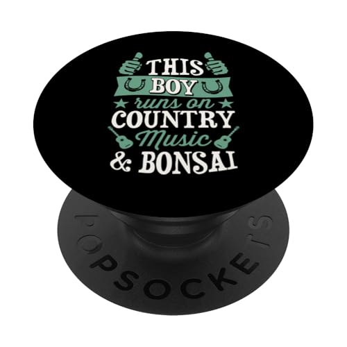 Dieser Junge läuft auf Country-Musik und Bonsai PopSockets Klebender PopGrip Dieser Junge läuft auf Country-Musik und Bonsai PopSockets Klebender PopGrip von Buddhist Zen Garden Outdoor Bonsai Tree Art Merch