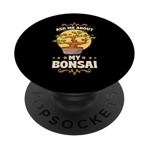 Frag mich nach meinem Bonsai PopSockets Klebender PopGrip Frag mich nach meinem Bonsai PopSockets Klebender PopGrip von Buddhist Zen Garden Outdoor Bonsai Tree Art Merch