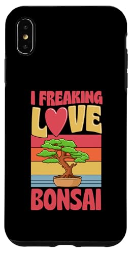 I Freaking Love Bonsai, Retro-Vintage-Stil Hülle für iPhone XS Max von Buddhist Zen Garden Outdoor Bonsai Tree Art Merch