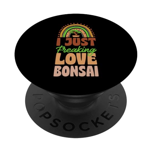 I Just Freaking Love Bonsai Bohemian Rainbow Trendy Boho PopSockets Klebender PopGrip I Just Freaking Love Bonsai Bohemian Rainbow Trendy Boho PopSockets Klebender PopGrip von Buddhist Zen Garden Outdoor Bonsai Tree Art Merch