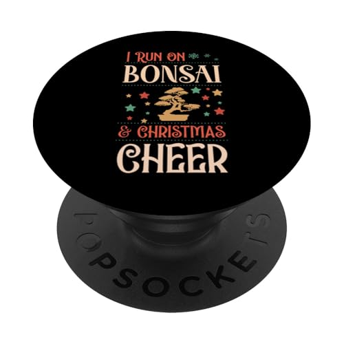 I Run On Bonsai And Christmas Cheer Passender Weihnachtsbonsai PopSockets Klebender PopGrip I Run On Bonsai And Christmas Cheer Passender Weihnachtsbonsai PopSockets Klebender PopGrip von Buddhist Zen Garden Outdoor Bonsai Tree Art Merch