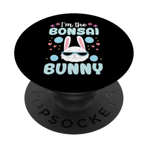 I'm The Bonsai Bunny Floral Matching Family Osterhase PopSockets Klebender PopGrip von Buddhist Zen Garden Outdoor Bonsai Tree Art Merch