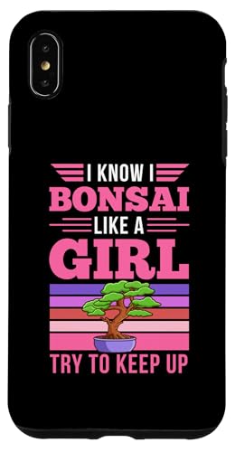 Ich weiß, ich Bonsai wie ein Mädchen versuche mitzuhalten Hülle für iPhone XS Max von Buddhist Zen Garden Outdoor Bonsai Tree Art Merch
