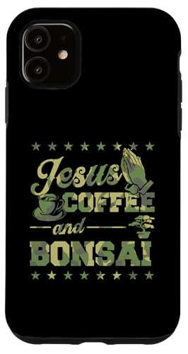 Jesus Kaffee und Bonsai Hülle für iPhone 11 von Buddhist Zen Garden Outdoor Bonsai Tree Art Merch