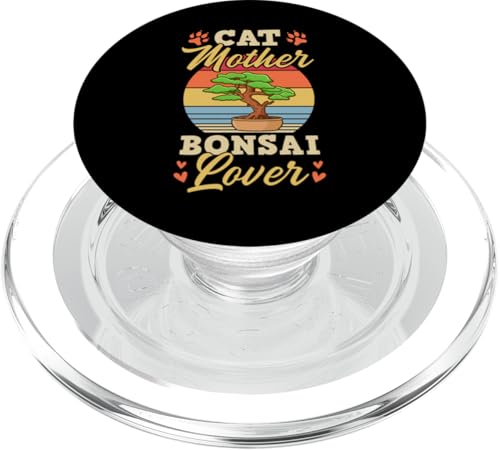 Katzenmutter Bonsai Liebhaber PopSockets PopGrip für MagSafe von Buddhist Zen Garden Outdoor Bonsai Tree Art Merch