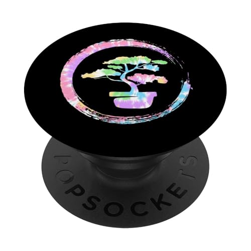 Minimalistischer japanischer Bonsai-Gärtner, traditioneller Bonsai-Baum PopSockets Klebender PopGrip von Buddhist Zen Garden Outdoor Bonsai Tree Art Merch