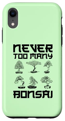Nie zu viele Bonsai-Bonsaibäume, Gärtnerwitz Hülle für iPhone XR von Buddhist Zen Garden Outdoor Bonsai Tree Art Merch