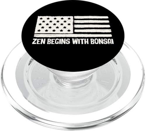 Zen beginnt mit Bonsai Patriotische amerikanische Flagge USA PopSockets PopGrip für MagSafe Zen beginnt mit Bonsai Patriotische amerikanische Flagge USA PopSockets PopGrip für MagSafe von Buddhist Zen Garden Outdoor Bonsai Tree Art Merch