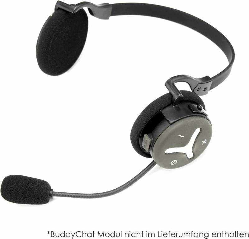 BuddyChat Flexible Nackenbügel-Halterung für BuddyChat Bluetooth-Kopfhörer (Flexible Nackenbügel-Halterung, für, BuddyChat, Bluetooth, Headset, Freisprecheinrichtung) von BuddyChat