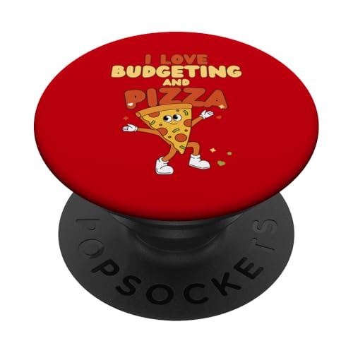 Budgetdesign, ich liebe Budgetierung und Pizza PopSockets Klebender PopGrip von Budgeting Stuff