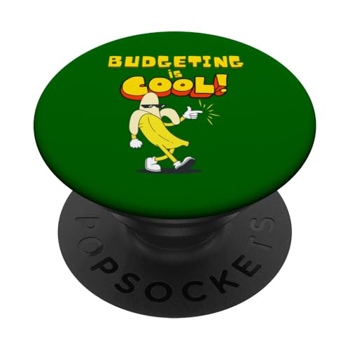 Budgetierung ist cool, Banana PopSockets Klebender PopGrip von Budgeting Stuff