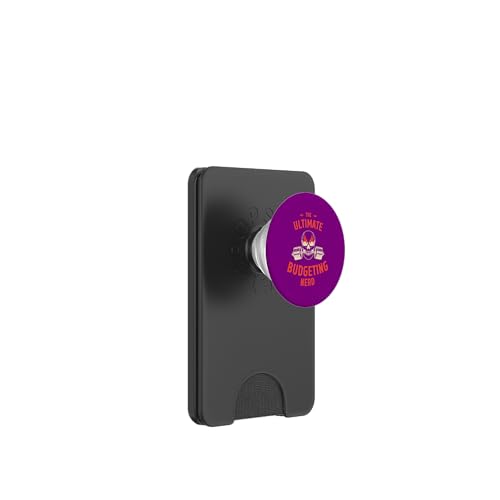 Der ultimative Budget-Nerd, Flaming Skull Barbell PopSockets PopWallet für MagSafe von Budgeting Stuff