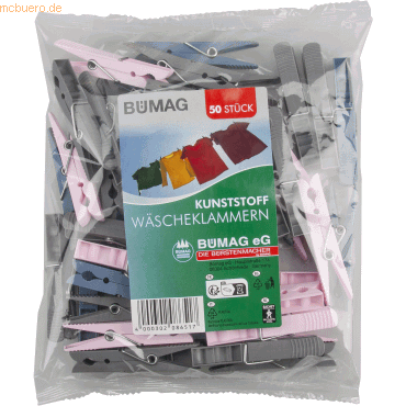 Bümag Wäscheklammern 8651 Kunststoff 50 Stück Bümag Wäscheklammern 8651 Kunststoff 50 Stück von Bümag