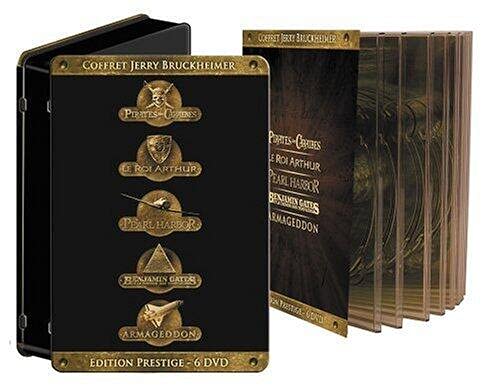 Coffret Jerry Bruckheimer 6 DVD : Pirates des caraïbes (Collector 2 DVD) / Le Roi Arthur / Pearl Harbor / Benjamin Gates et le trésor des Templiers / Armageddon von Buena Vista Home Entertainement