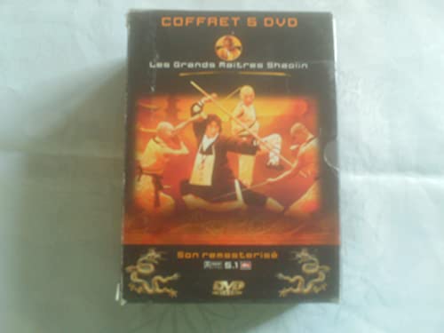 Coffret Shaolin 5 DVD : Les 7 grands maîtres de Shaolin / Shaolin contre Mantis / Shaolin contre Wu Tong / Les 3 samourais de Shaolin / Shaolin et les 7 disciples de Taichi [FR Import] von Buena Vista Home Entertainement