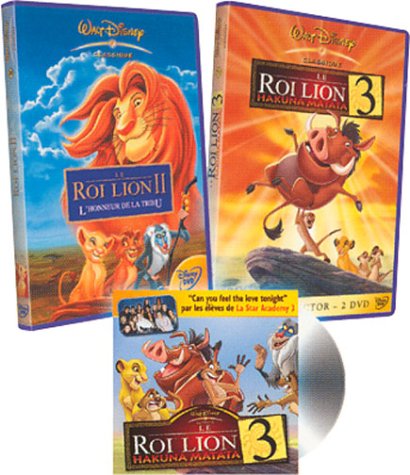 Le Roi Lion II / Le Roi lion 3 - Bipack 2 DVD [Inclus le CD Star Academy 3 Can You Feel The Love Tonight] [FR Import] von Buena Vista Home Entertainement