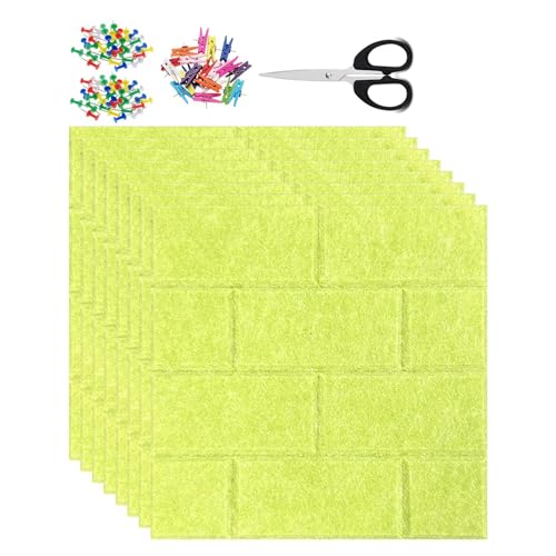 Filz Pinnwand, 8 Stück Große Filzboard Selbstklebend, 20x20cm Memotafeln Memo Boards Mit 50 Pinnnadeln,Filztafel, Korkwand Wanddekoration Für Büro, Küche, Schule Filz Pinnwand, 8 Stück Große Filzboard Selbstklebend, 20x20cm Memotafeln Memo Boards Mit 50 Pinnnadeln,Filztafel, Korkwand Wanddekoration Für Büro, Küche, Schule von Buerfu