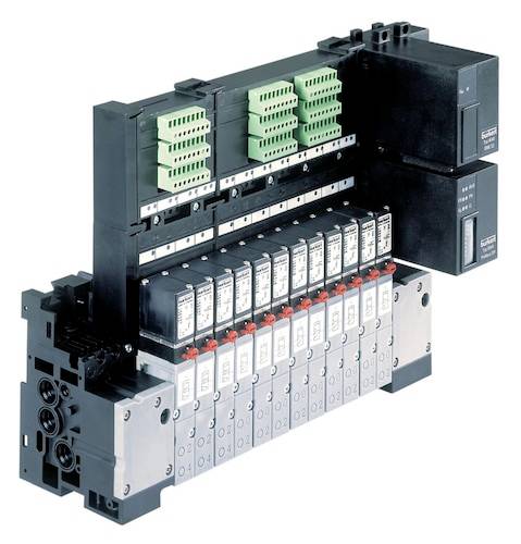 Bürkert 8640 235781 Ventilinsel 24x (2x 3/2) Ventilfunktion NC Ansteuerung (Pneumatik) Profibus DPV von Bürkert