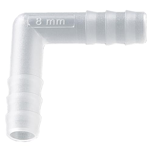 Bürkle Polypropylen Winkel-Verbinder für Durchmesser 7-9mm, Zylindrischh Form, Transparent von Bürkle