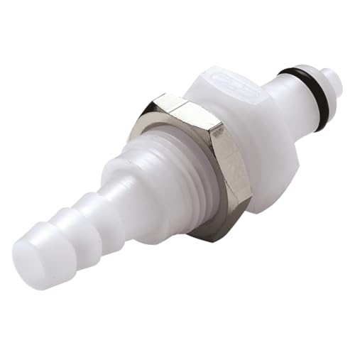 Bürkle POM Schnellverschluss-Kupplungen mit Schlauchverschraubung für Plattenmontage, mit Ventil, NW 3.2 mm, Vaterteil, 4 mm Schlauchinnendurchmesser, 6 mm Schlauchaußendurchmesser, 43 mm Länge Bürkle POM Schnellverschluss-Kupplungen mit Schlauchverschraubung für Plattenmontage, mit Ventil, NW 3.2 mm, Vaterteil, 4 mm Schlauchinnendurchmesser, 6 mm Schlauchaußendurchmesser, 43 mm Länge von Bürkle