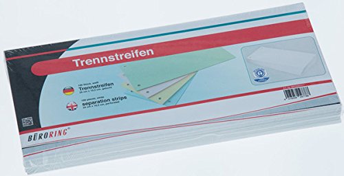 Büroring Trennstreifen Orange 10,5x24cm, 190g/qm Karton, Gelocht Büroring Trennstreifen Orange 10,5x24cm, 190g/qm Karton, Gelocht von Büroring