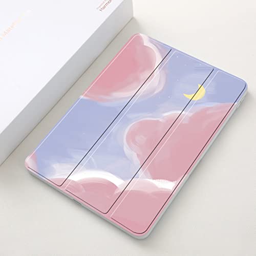 Bueuwe Hülle für Huawei Matepad 10.4 mit Stifthalter, Ganzkörper-Schutzfolie Smart Case Cover mit Wake/Sleep-Funktion,Pink Sky von Bueuwe