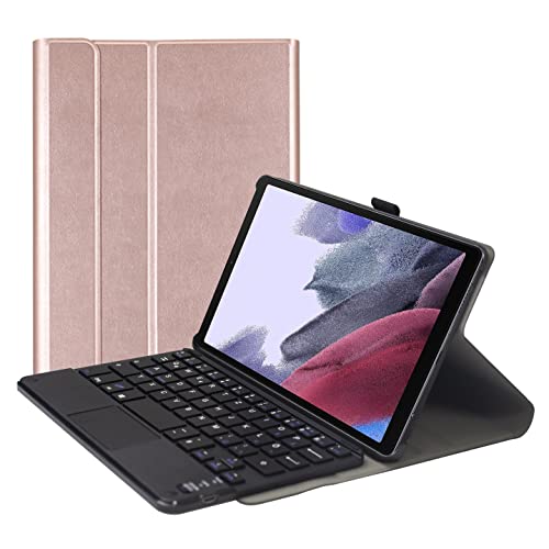 Bueuwe Tastatur Hülle für Samsung Galaxy Tab A7 Lite 8.7'' [Modell: SM-T220/SM-T225], QWERTZ Deutsch, Abnehmbare Bluetooth-Tastatur Mit Touchpad,Rosa von Bueuwe