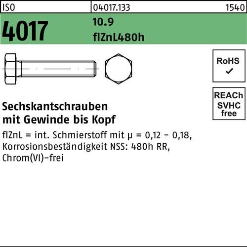 100 Stk. Bufab Sechskantschraube ISO 4017 VG M10x 100 10.9 zinklamellenb. 100 100 Stk. Bufab Sechskantschraube ISO 4017 VG M10x 100 10.9 zinklamellenb. 100 von Bufab