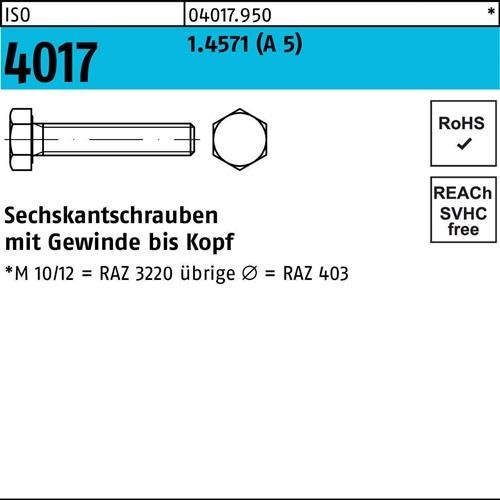 100 Stk. Bufab Sechskantschraube ISO 4017 VG M8x 40 A 5 100 Stück 100 Stk. Bufab Sechskantschraube ISO 4017 VG M8x 40 A 5 100 Stück von Bufab