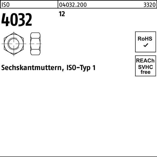 25 Stk. Bufab Sechskantmutter ISO 4032 M27 12 25 Stück 040322000270000 25 Stk. Bufab Sechskantmutter ISO 4032 M27 12 25 Stück 040322000270000 von Bufab
