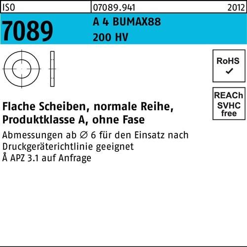 50 Stk. Bufab Unterlegscheibe ISO 7089 o.Fase 24 A 4 200 HV BUMAX88 50 Stück 50 Stk. Bufab Unterlegscheibe ISO 7089 o.Fase 24 A 4 200 HV BUMAX88 50 Stück von Bufab