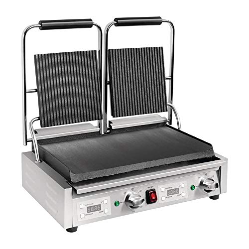 Buffalo FC385 doppelter Kontaktgrill, Gerillt/Glatt von Buffalo