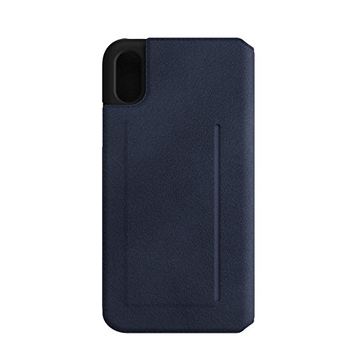 Bugatti Parigi Ultrasuede Handyhülle Schutzhülle Booklet Case Kompatibel mit iPhone X/XS - Dunkelblaues von Bugatti