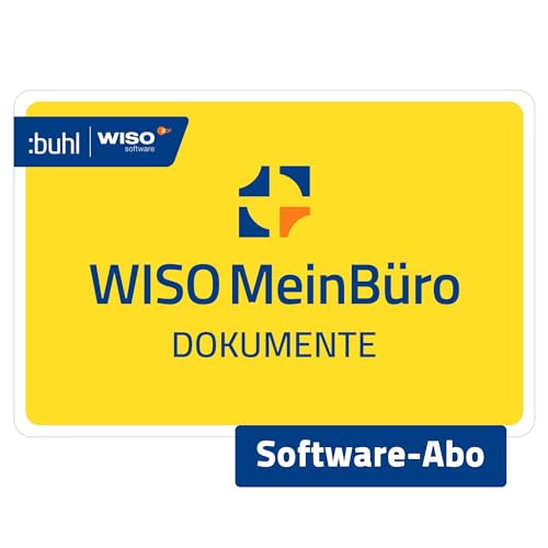 WISO MeinBüro Dokumente Team | Dokumente & Belege digitalisieren und sicher online aufbewahren | 1-Jahres-Abonnement mit Verlängerung | Aktivierungscode per Email von Buhl Data Service GmbH