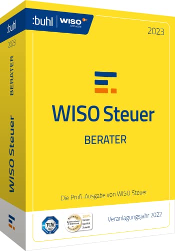 WISO Steuer-Berater 2023, Die Profisoftware für das Steuerjahr 2022, 100 Abgaben, Standardverpackung: Profi-Software für das Veranlagungsjahr 2022 (WISO Steuer-Software) von Buhl Data Service GmbH