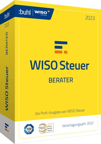 WISO Steuer-Berater 2023, Die Profisoftware für das Steuerjahr 2022, 100 Abgaben, Standardverpackung: Profi-Software für das Veranlagungsjahr 2022 (WISO Steuer-Software) von Buhl Data Service