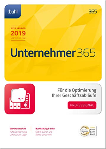 WISO Unternehmer 365 Professional (aktuelle Version 2019) Optimierung Ihrer Geschäftsabläufe | 2019 | PC | PC Aktivierungscode per Email von Buhl Data Service GmbH