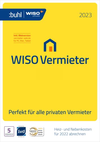 WISO Vermieter 2023 - Neben- und Heizkostenabrechnung für das Jahr 2022 korrekt abrechnen | Aktivierungscode per E-Mail von Buhl Data Service GmbH
