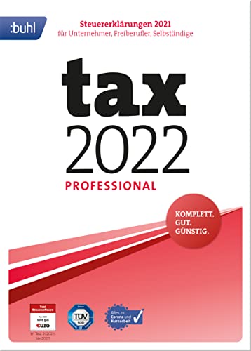 Tax 2022 Professional (für Steuerjahr 2021|PC Aktivierungscode per Email) von Buhl Data Service