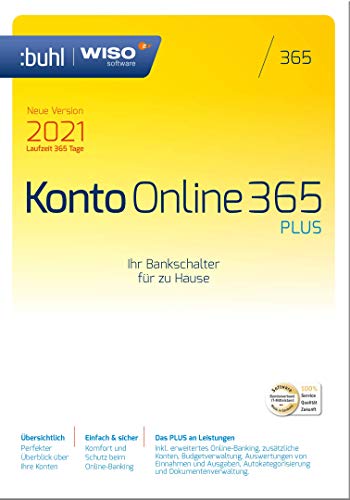 WISO Konto Online Plus 365 (2021) | PC Aktivierungscode per Email) von Buhl Data Service