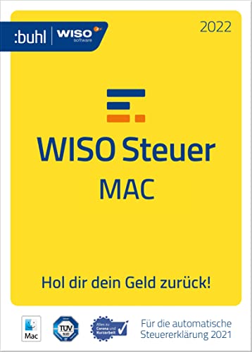 WISO Steuer-Mac 2022 (für Steuerjahr 2021|Mac Aktivierungscode per Email) von Buhl Data Service
