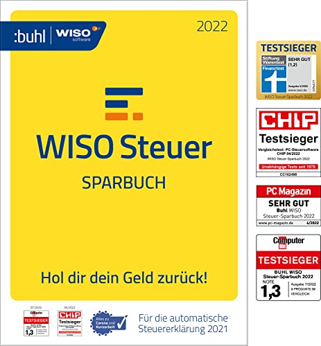 WISO Steuer-Sparbuch 2022 (für Steuerjahr 2021|PC Aktivierungscode per Email) von Buhl Data Service