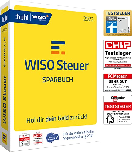 WISO Steuer-Sparbuch 2022 (für Steuerjahr 2021|Standard Verpackung) von Buhl Data Service