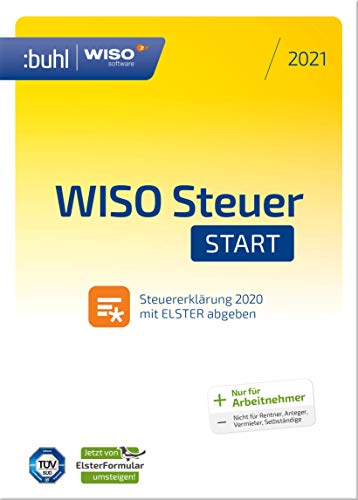 WISO Steuer-Start 2021 (für Steuerjahr 2020 | PC Aktivierungscode per Email) jetzt mit automatischem Umstieg von Elsterformular von Buhl Data Service