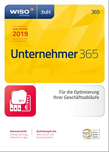 WISO Unternehmer 365 (aktuelle Version 2019) Optimierung Ihrer Geschäftsabläufe | 2019 | PC | PC Aktivierungscode per Email von Buhl Data Service