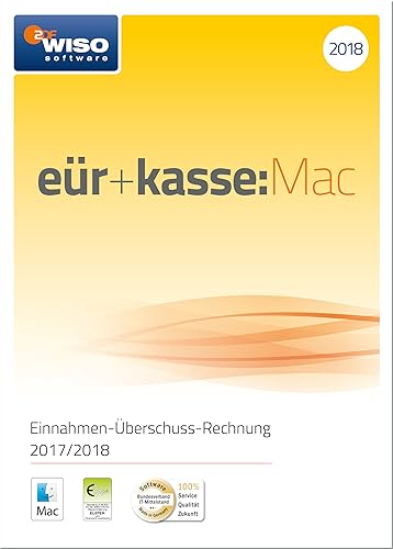 WISO eür+kasse:Mac 2018: Für die Einnahmen-Überschuss-Rechnung 2017/2018 inkl. Gewerbe- und Umsatzsteuererklärung [Online Code] von Buhl Data Service