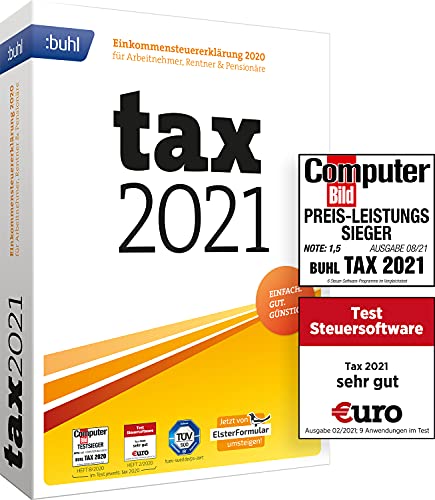 Tax 2021 (für Steuerjahr 2020 | Standard Verpackung) von Buhl Data