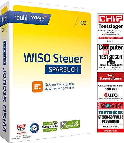 WISO Steuer-Sparbuch 2021 (für Steuerjahr 2020 | Standard Verpackung) von Buhl Data