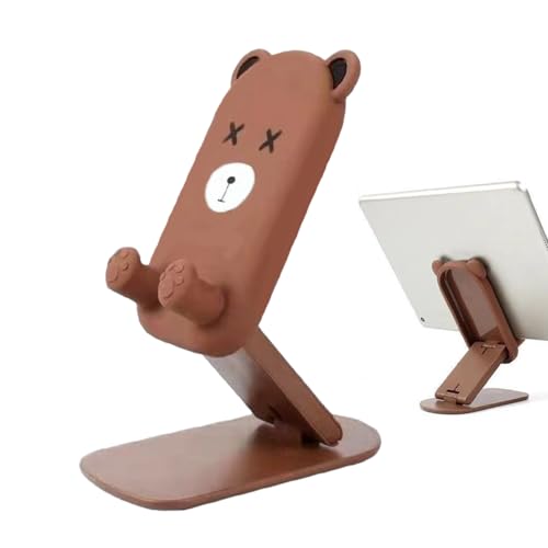 Buhyujkm Schreibtisch-Handyhalterung, faltbarer Tablet-Ständer, Handyhalter, höhenverstellbar, mobile Wiege, 11,5 x 6,5 x 2,5 cm, niedlicher Cartoon-Bär-Dock für die meisten Smartphones und Tablets Buhyujkm Schreibtisch-Handyhalterung, faltbarer Tablet-Ständer, Handyhalter, höhenverstellbar, mobile Wiege, 11,5 x 6,5 x 2,5 cm, niedlicher Cartoon-Bär-Dock für die meisten Smartphones und Tablets von Buhyujkm